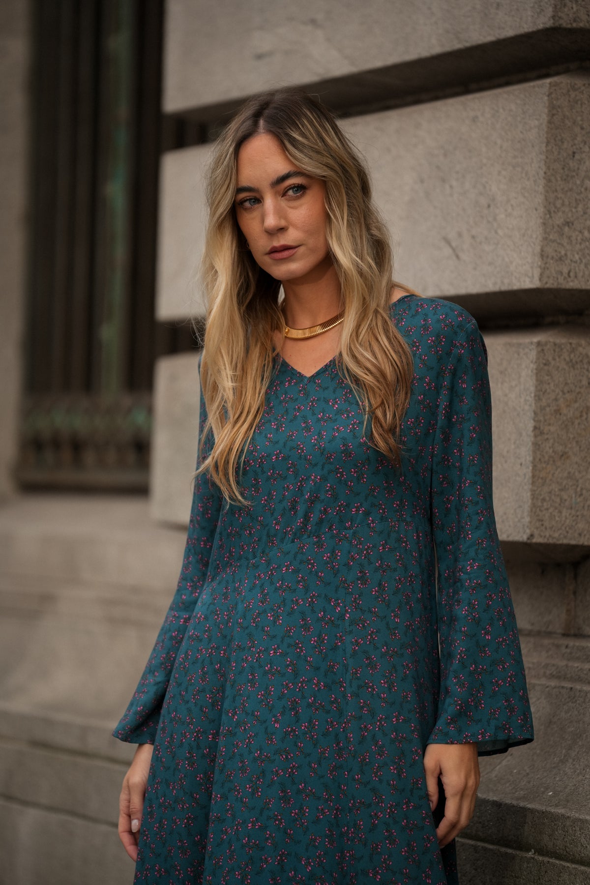 Vestido Comprido Estampa Floral | GUIMANOS – vista 3