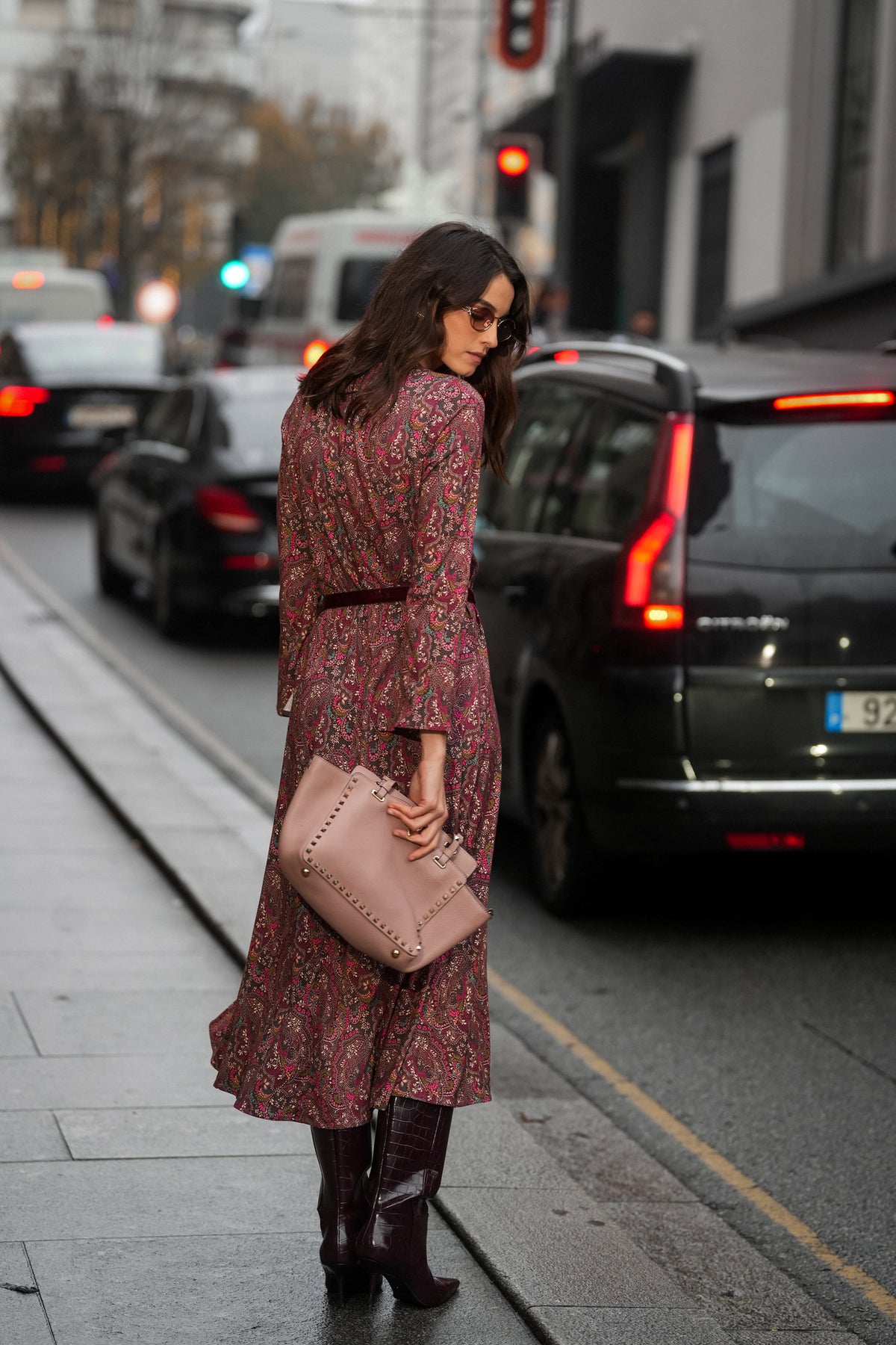 Vestido Comprido Estampado Paisley