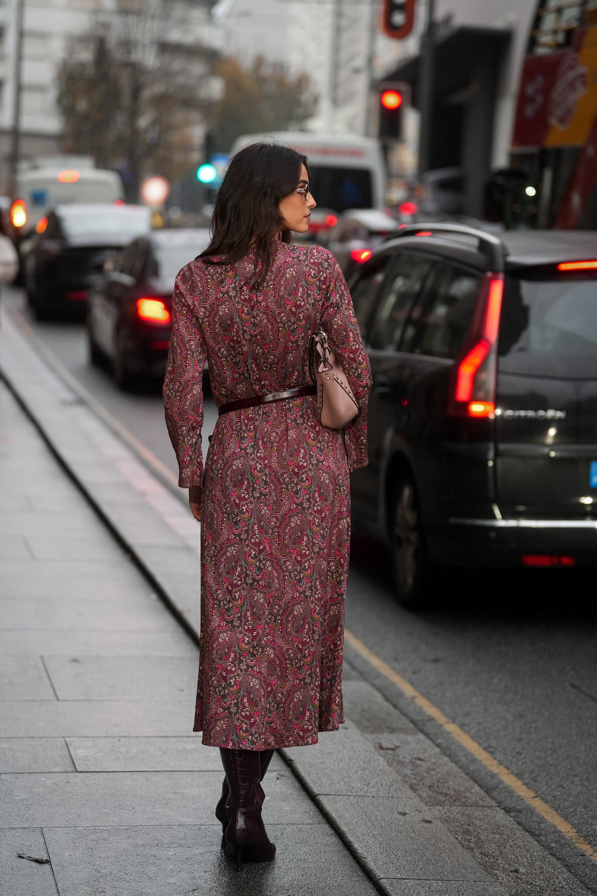 Vestido Comprido Estampado Paisley