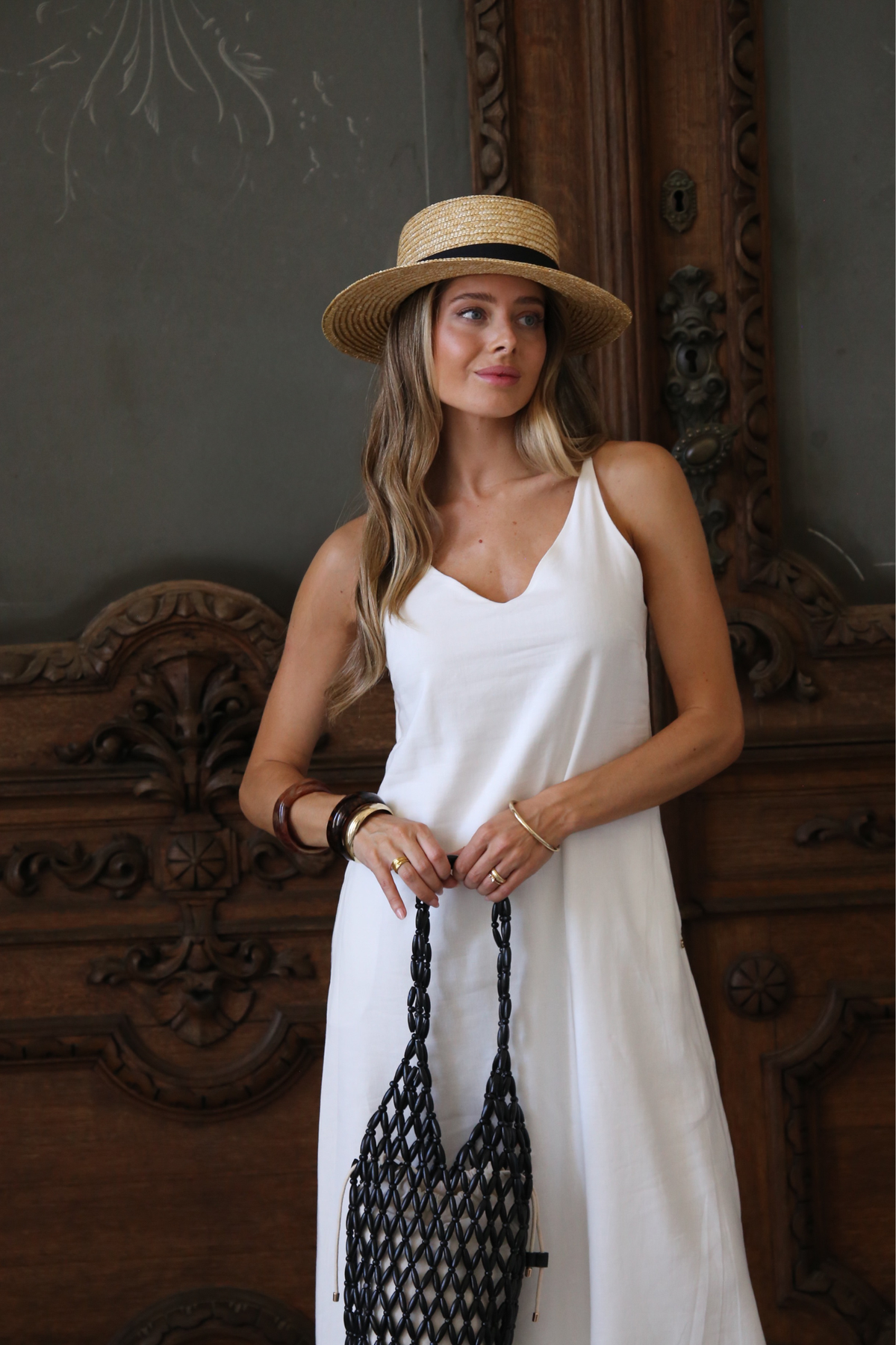 Vestido Comprido em Linho