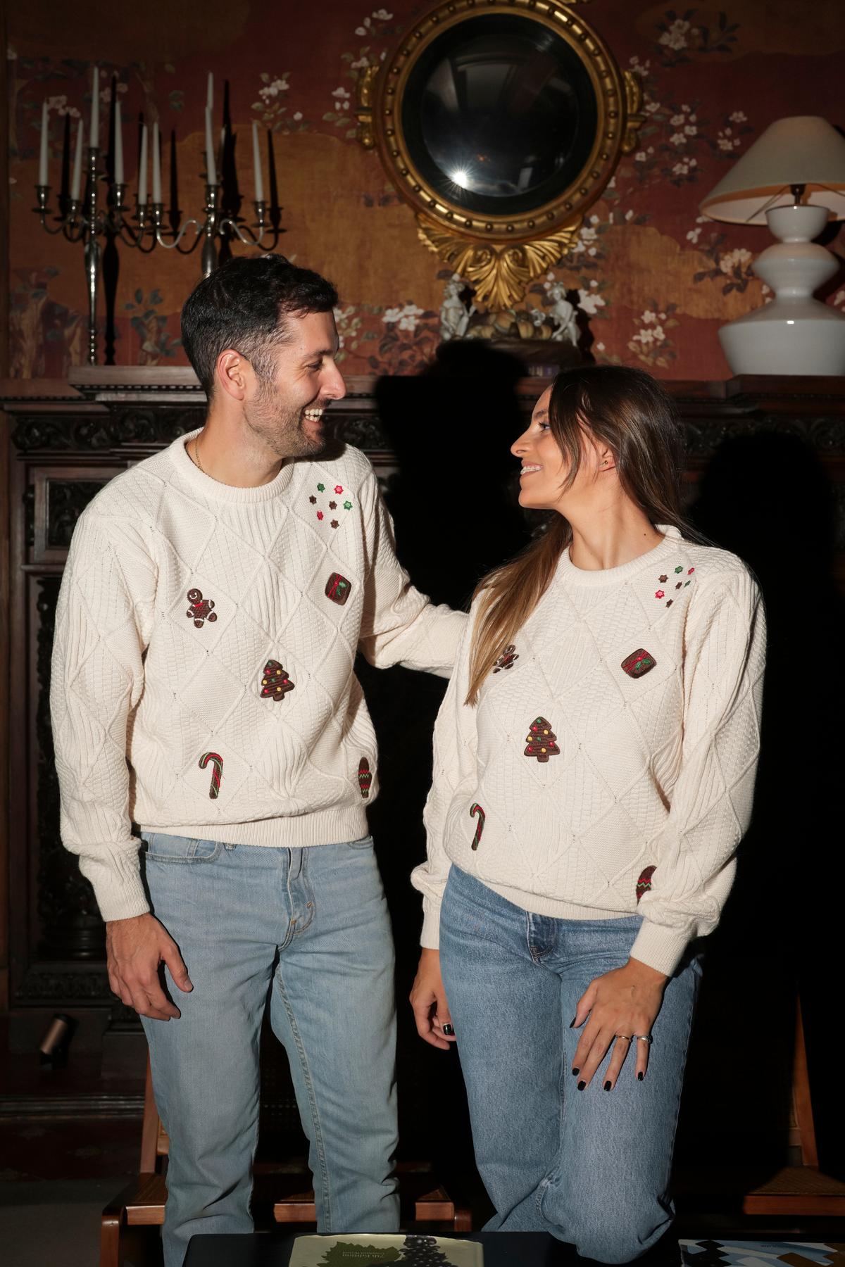 Camisola Unissexo Natal Aplicações