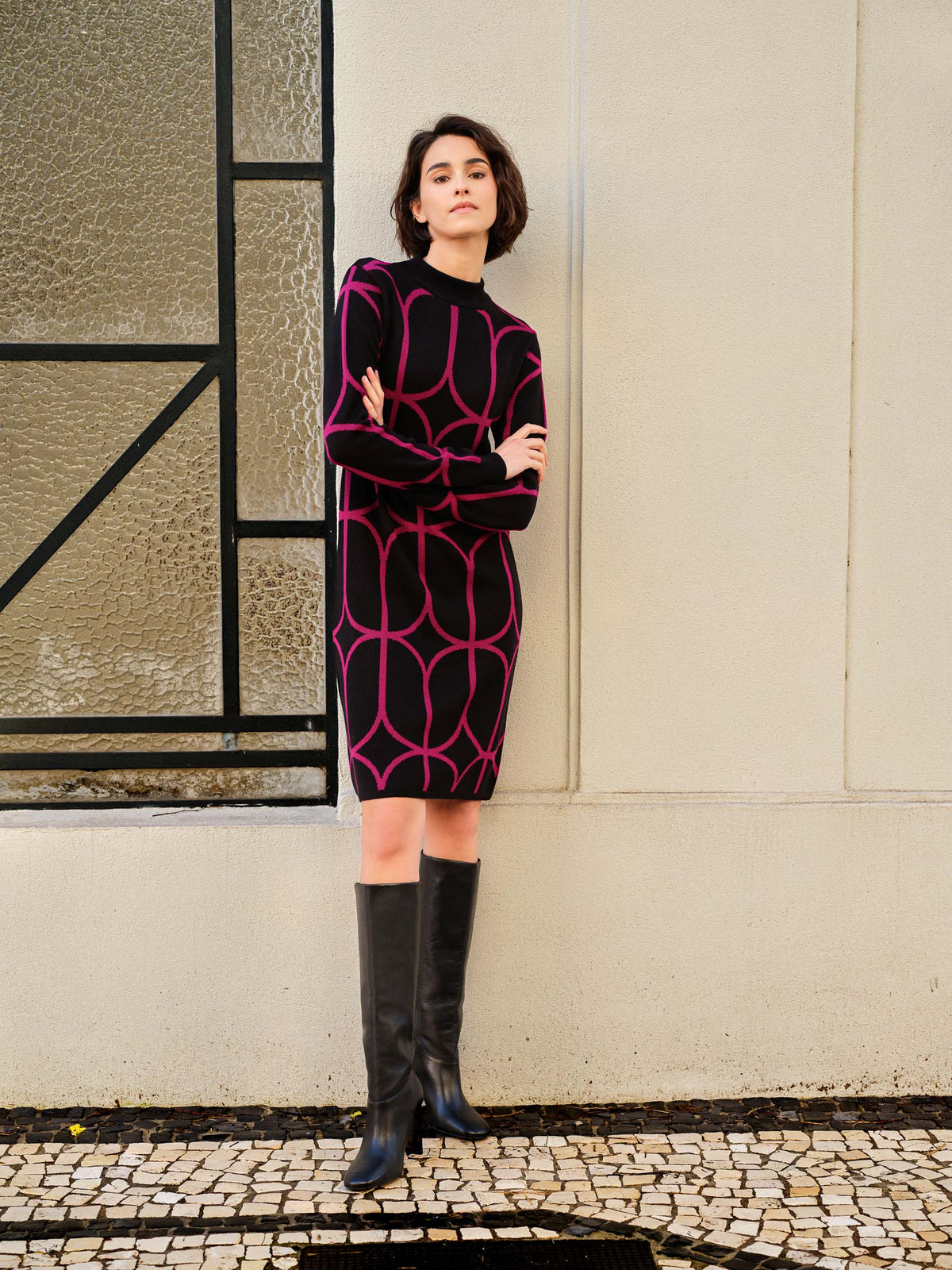 Vestido Malha Padrão | GUIMANOS