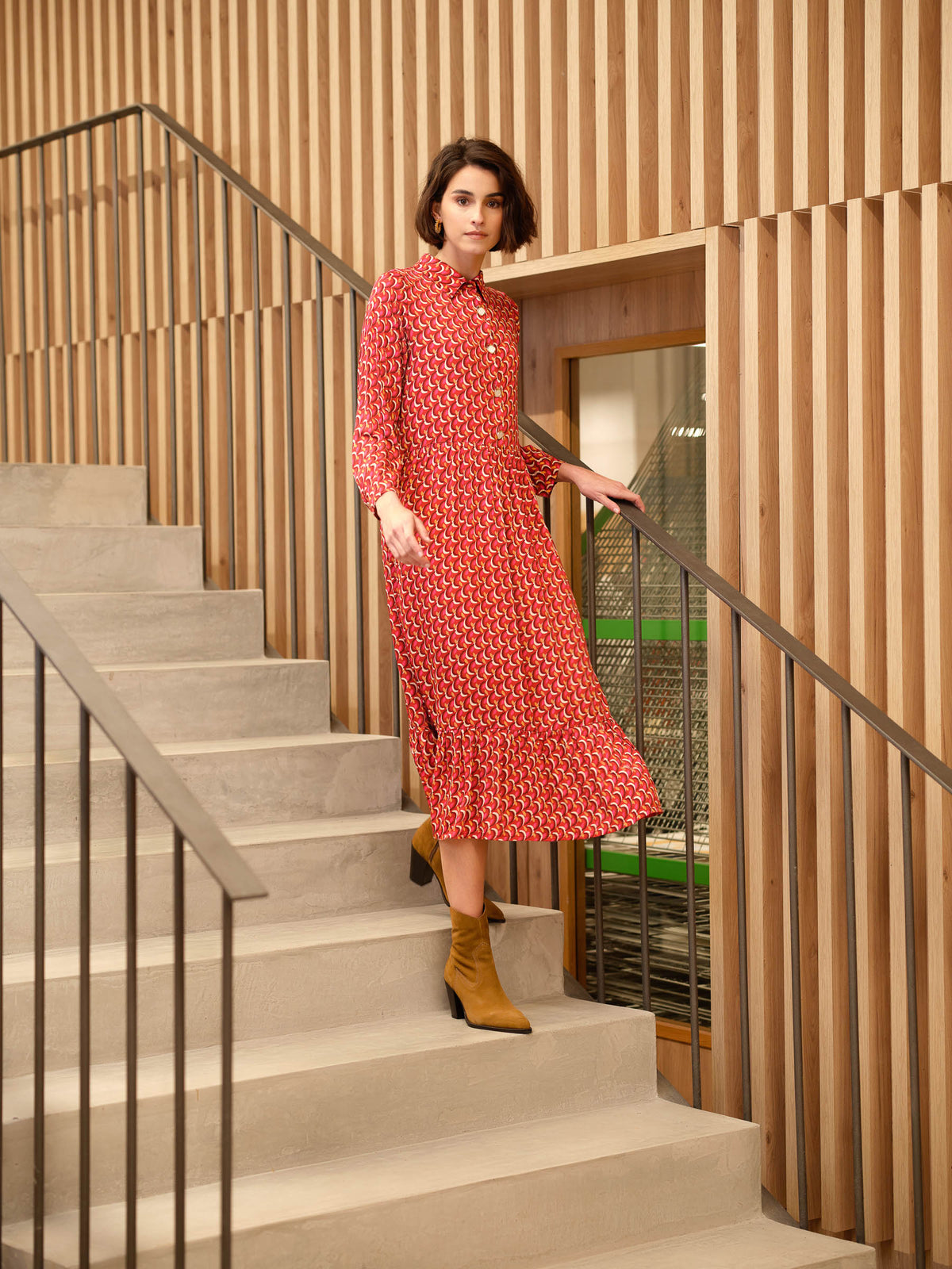 Vestido Midi Estampado | GUIMANOS – vista 2