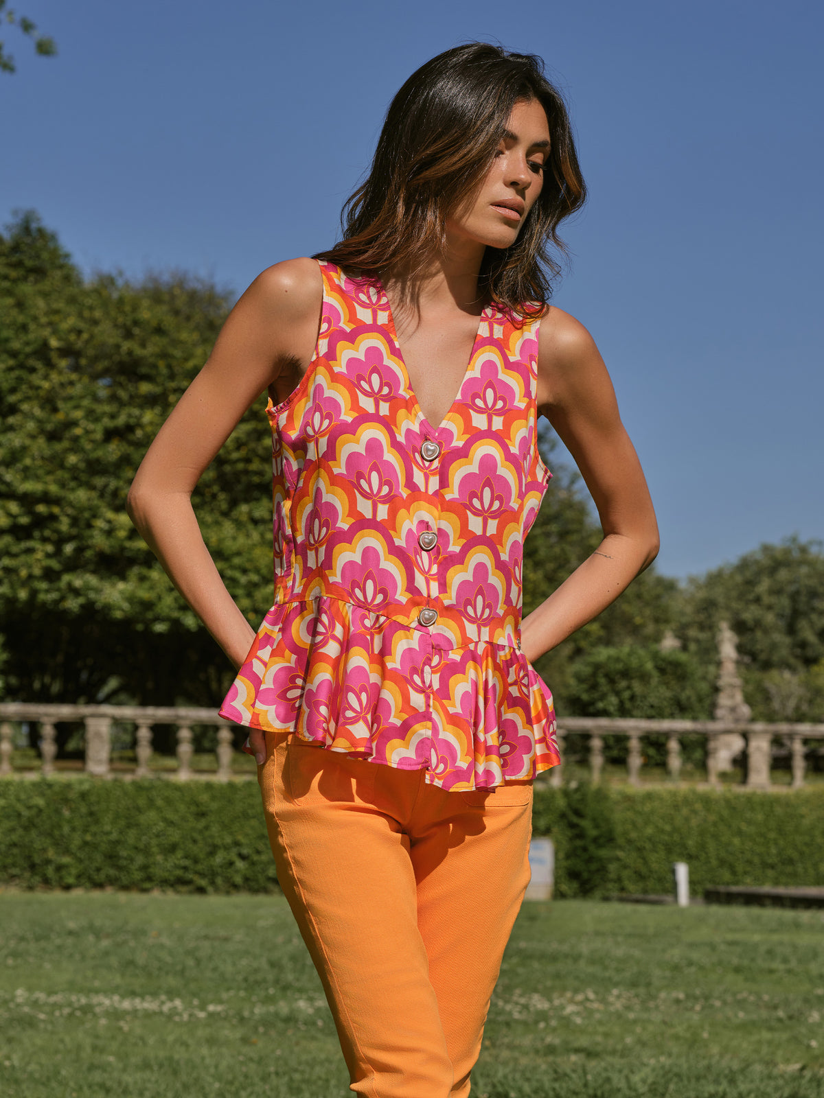 Blusa Botão Coração | GUIMANOS