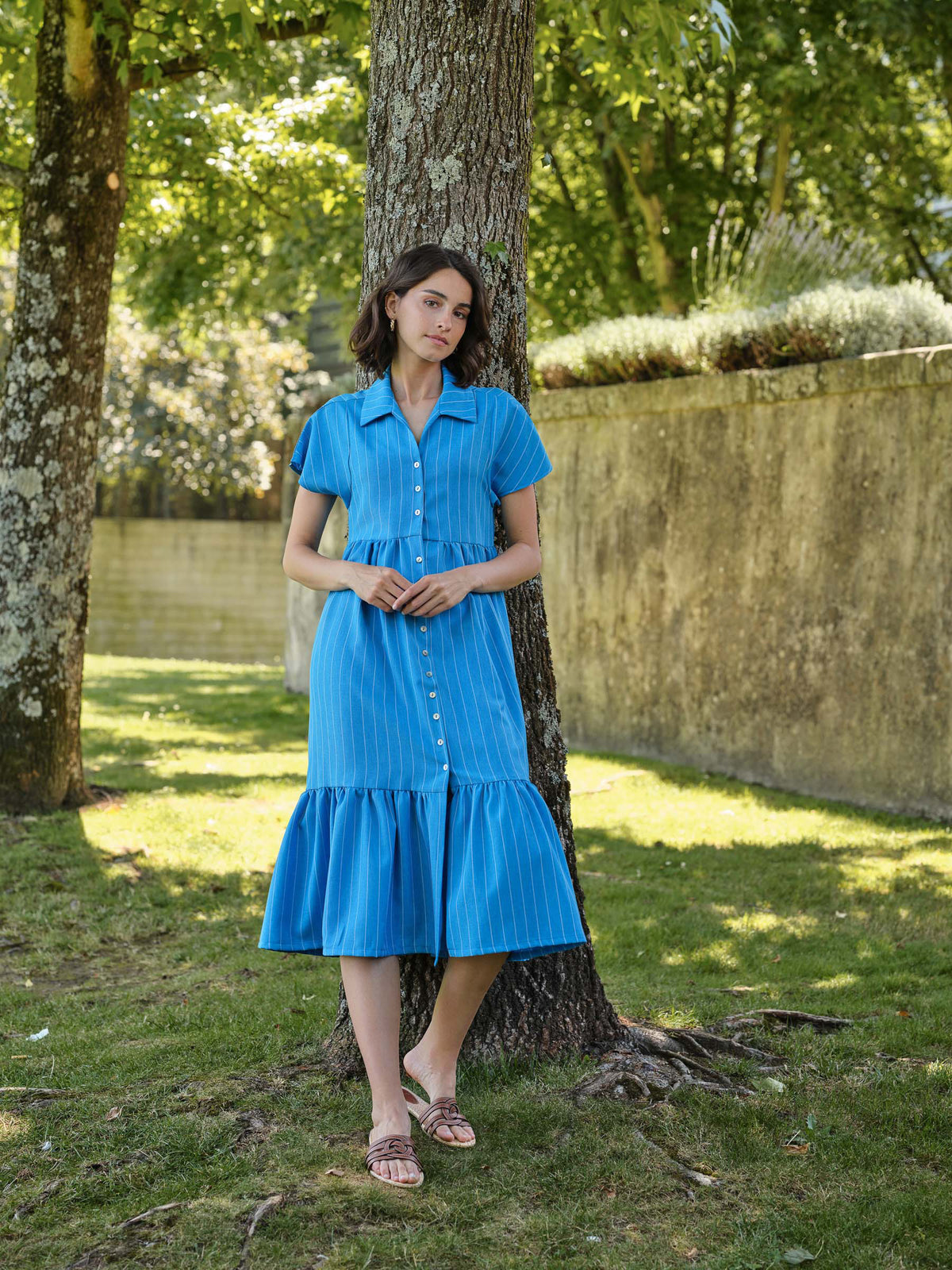 Vestido Midi Riscas | GUIMANOS – vista 5