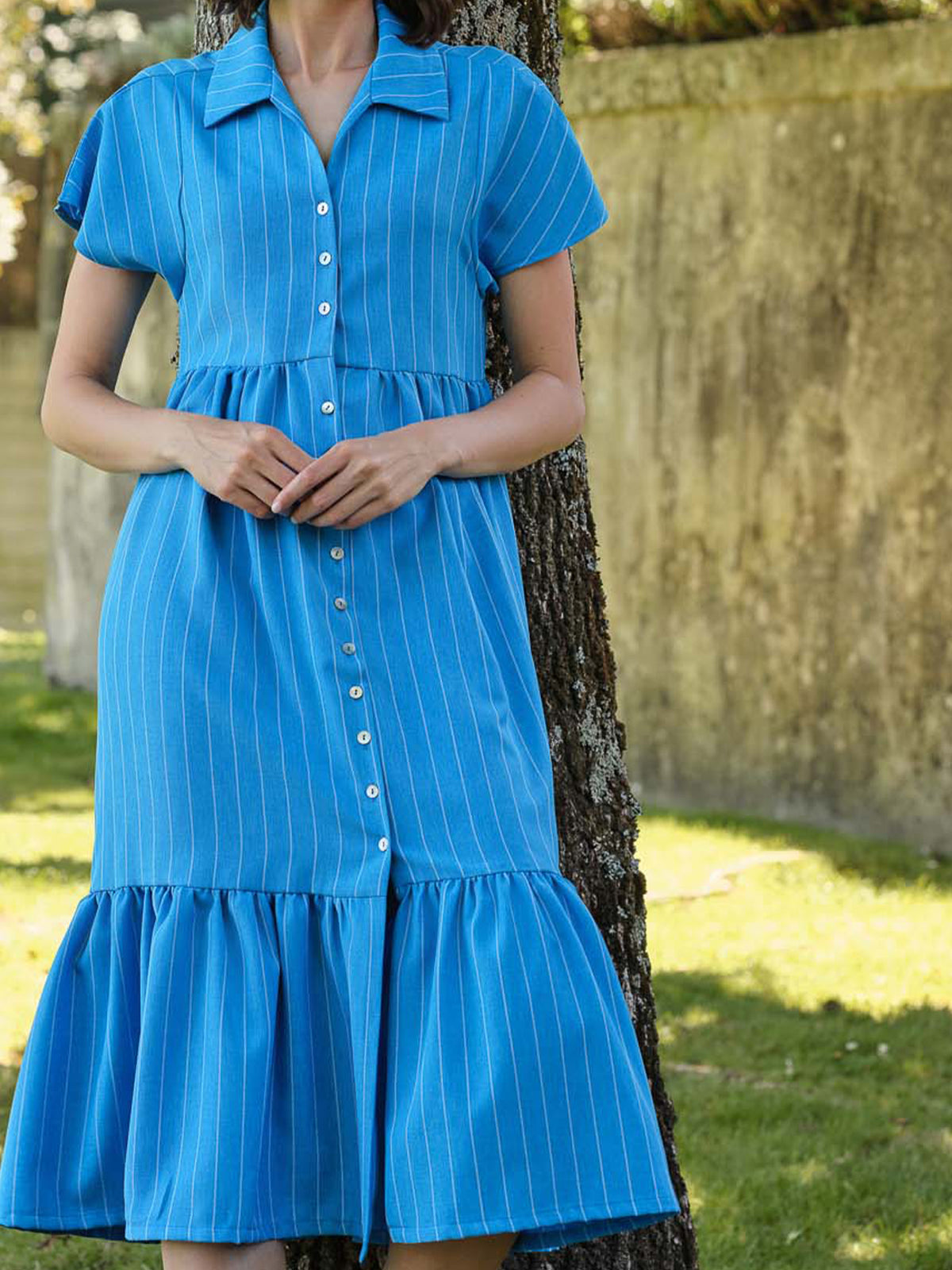 Vestido Midi Riscas | GUIMANOS – vista 7
