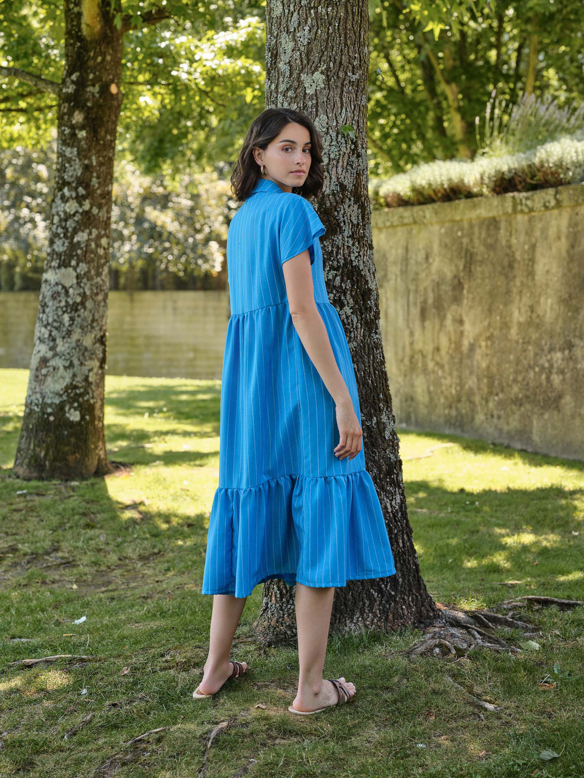 Vestido Midi Riscas | GUIMANOS – vista 6