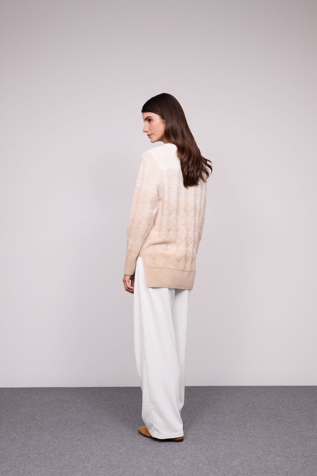 Camisola Decote V Lã