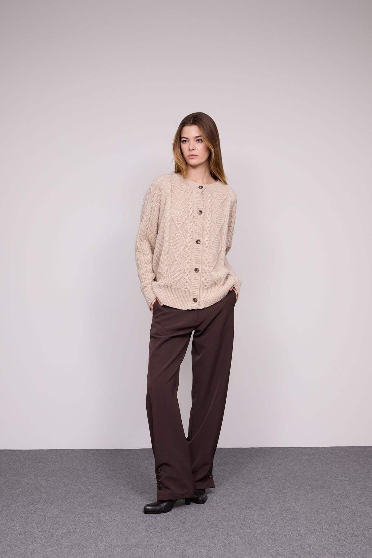 Cardigan Tranças Alpaca