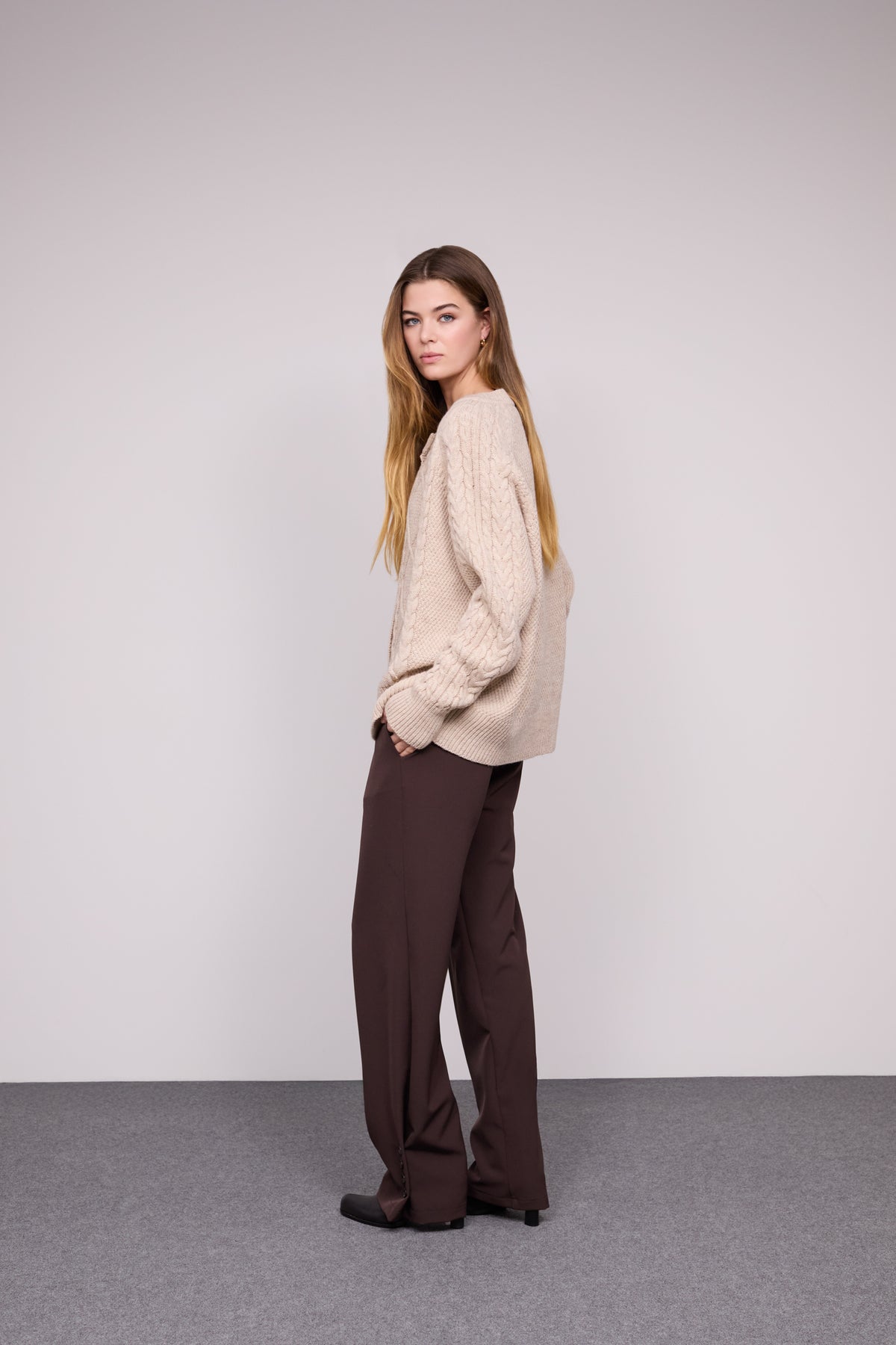 Cardigan Tranças Alpaca