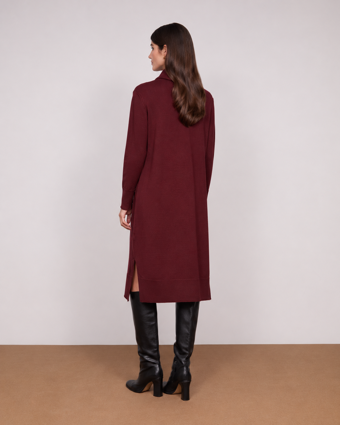 Vestido Midi Gola Alta