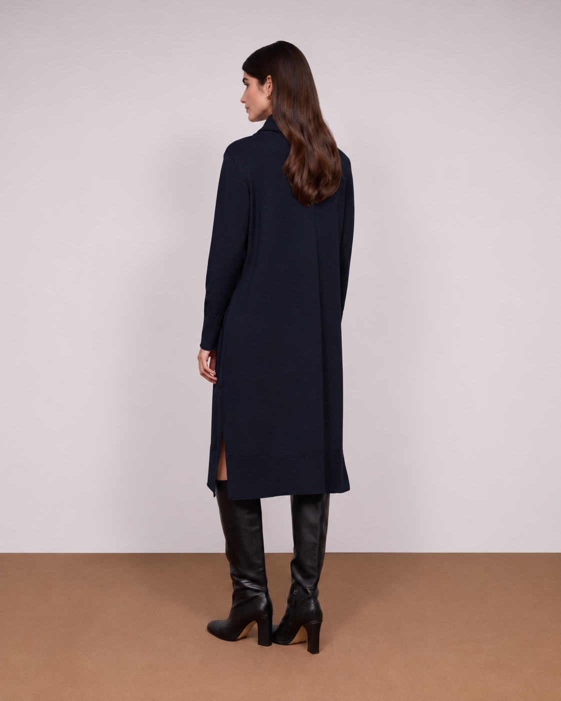 Vestido Midi Gola Alta