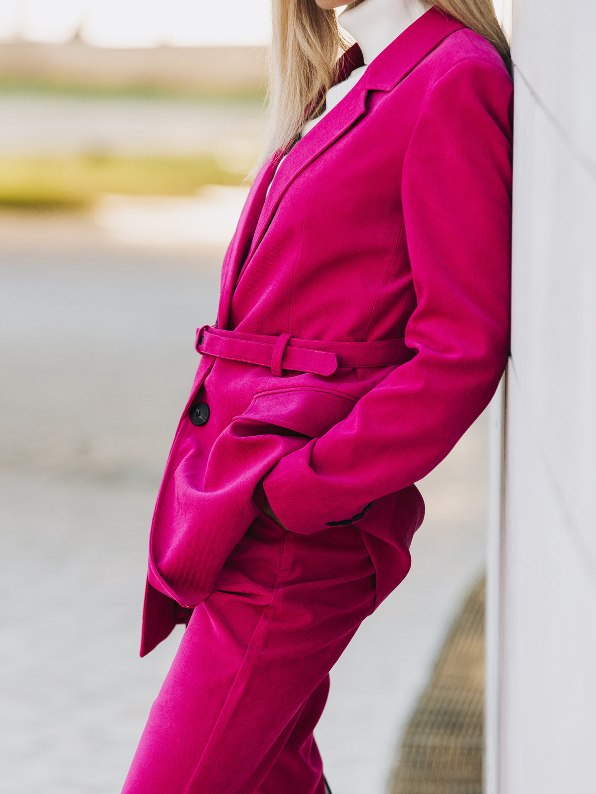 Blazer Bombazine Cinto | GUIMANOS – vista 3