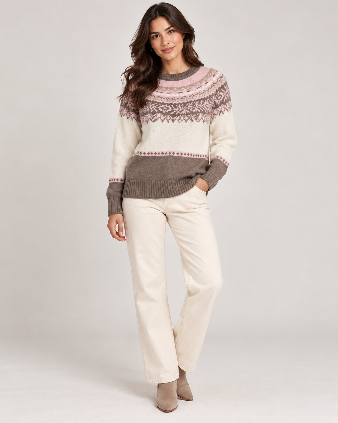 Camisola Jacquard Lã