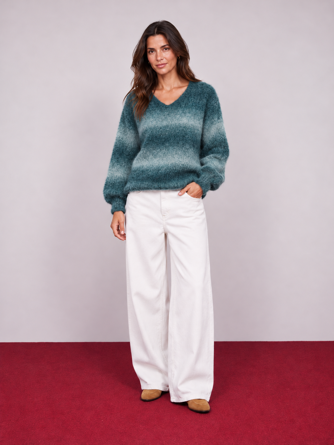 Camisola Decote V Mohair