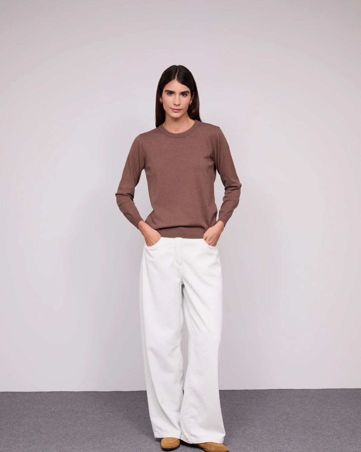 Camisola Básica Decote Redondo