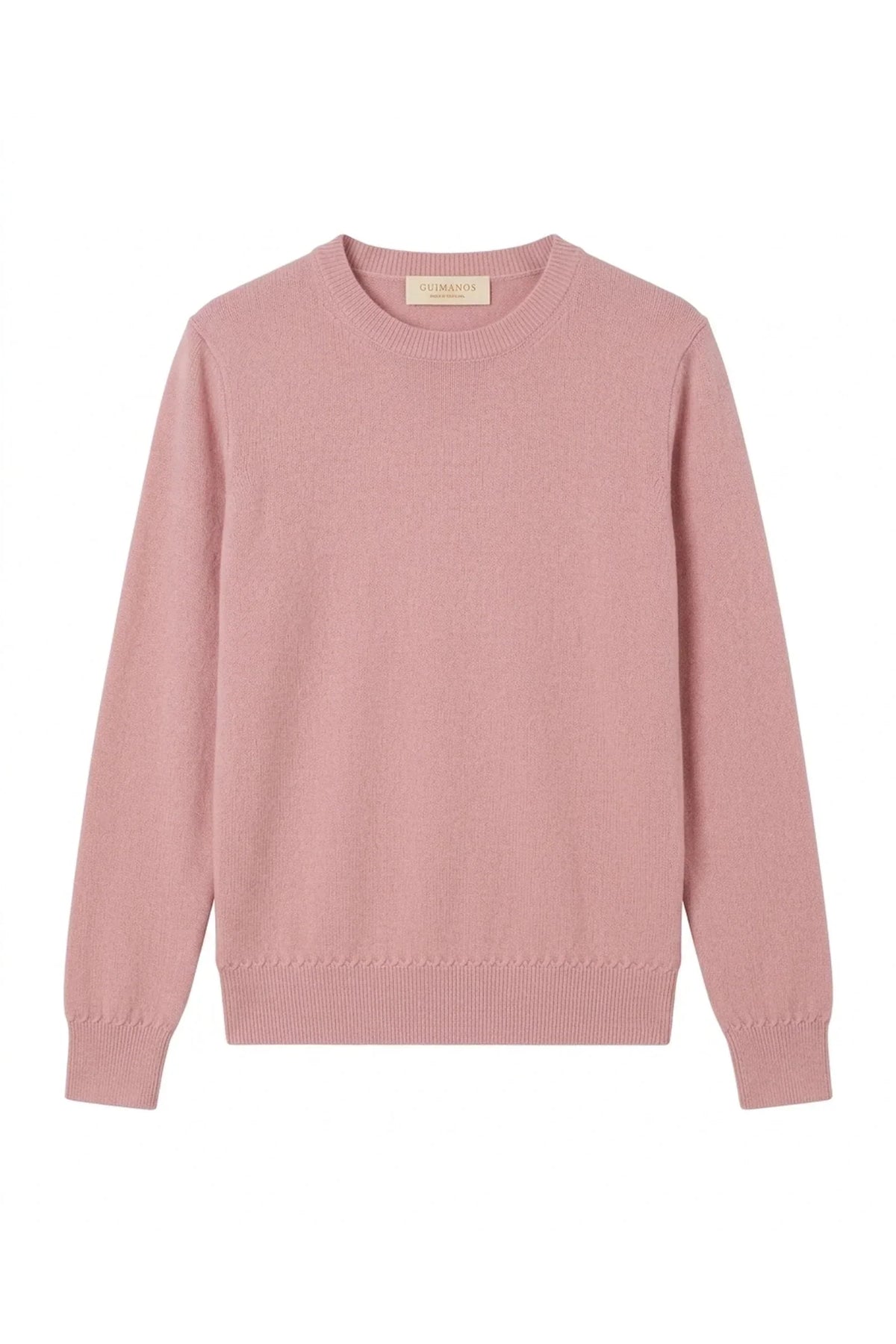 Camisola Malha Fina Caxemira Rosa Mimoso