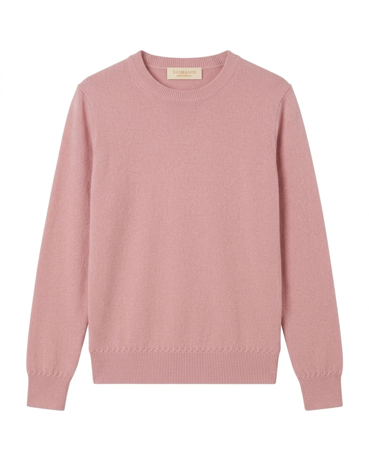 Camisola Malha Fina Caxemira Rosa Mimoso