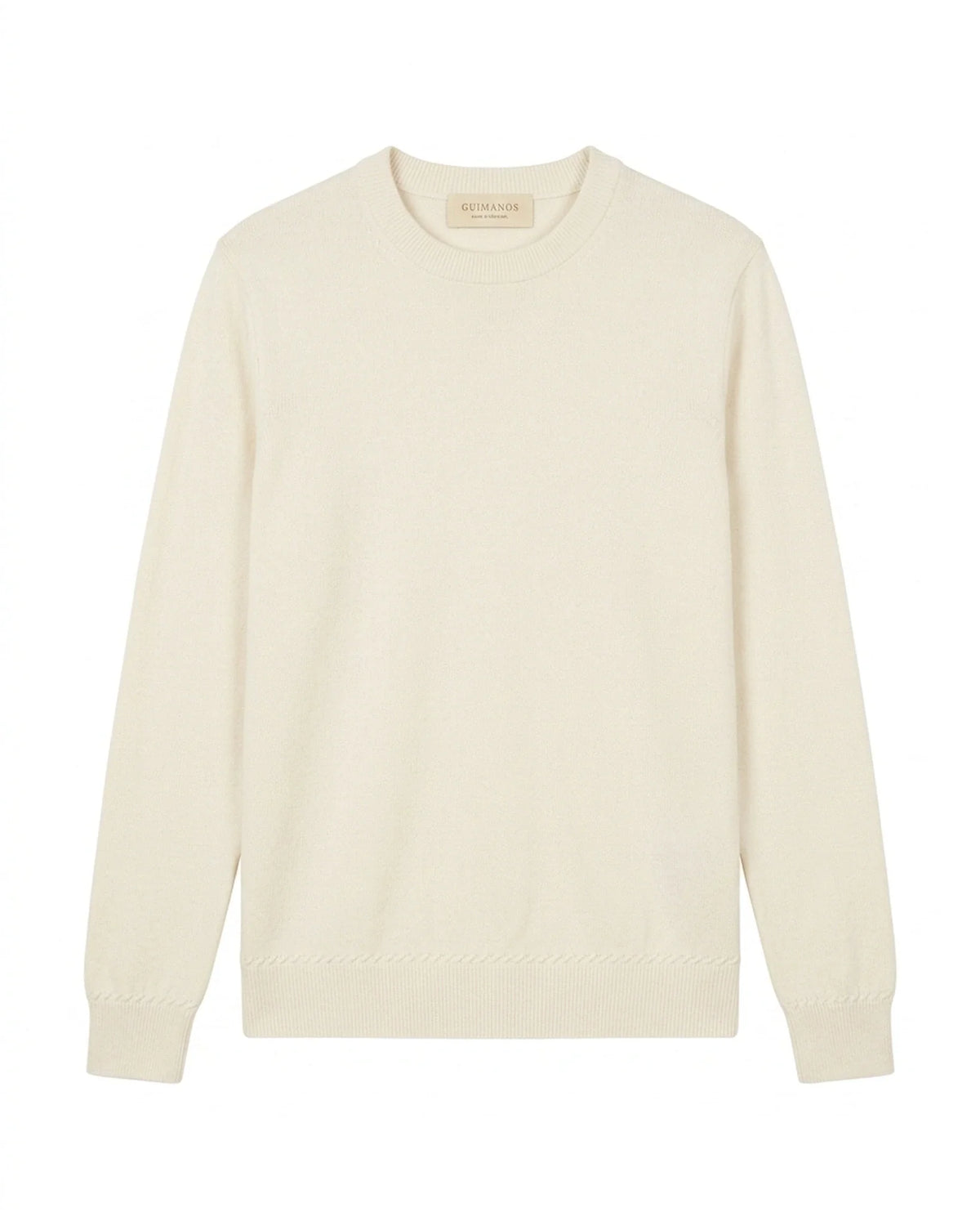Camisola Malha Fina Caxemira Branco