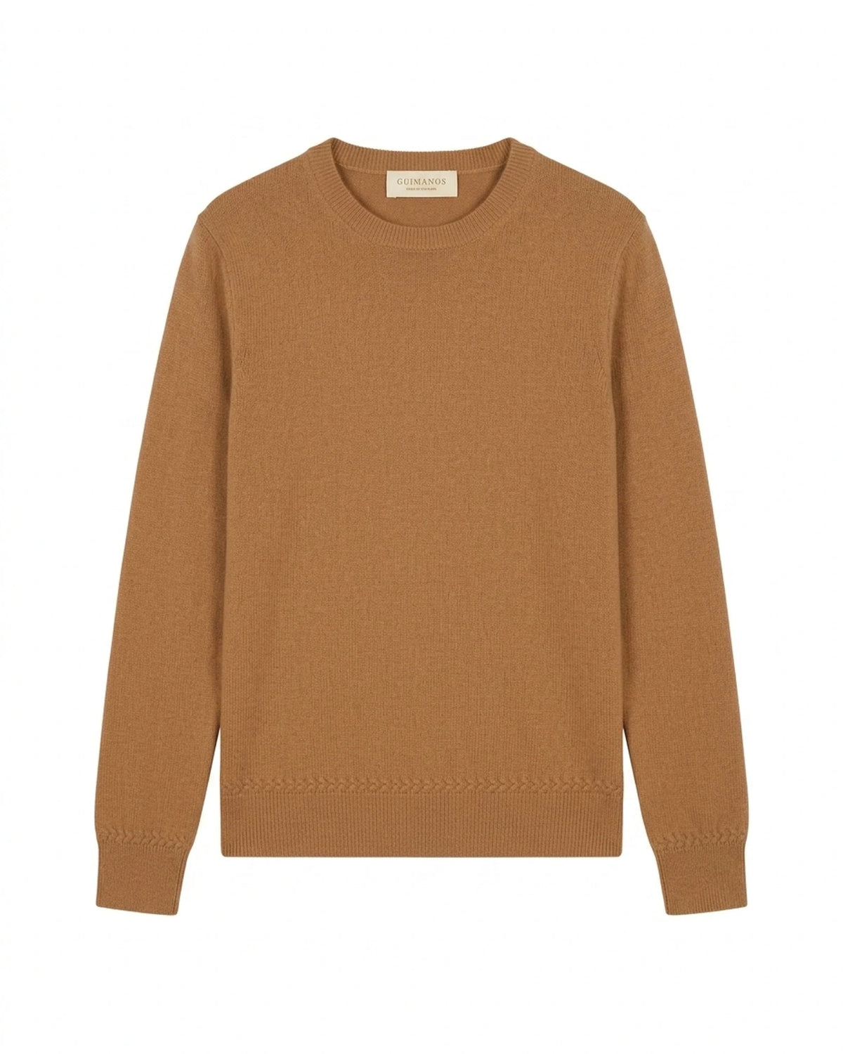 Camisola Malha Fina Caxemira Camel
