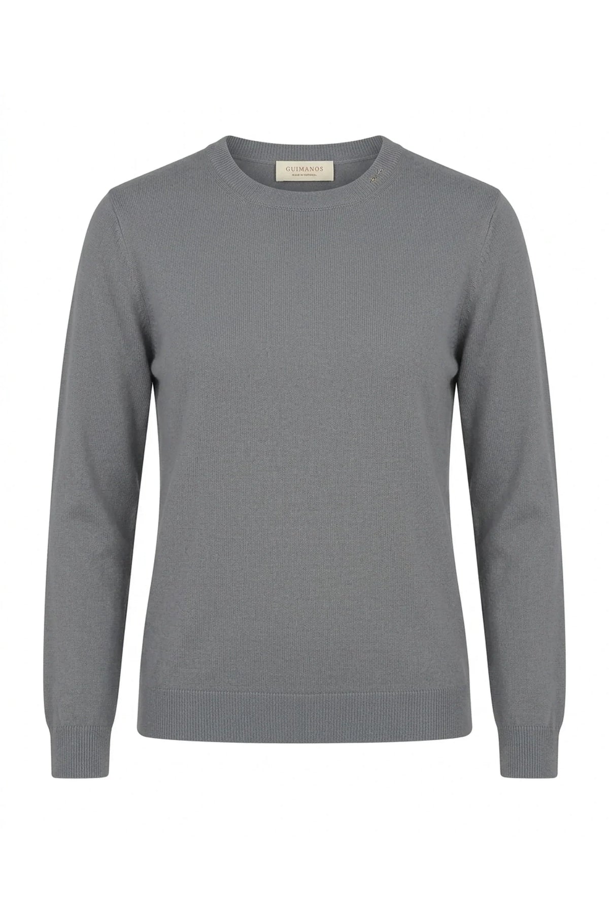 Camisola Malha Fina Caxemira Cinza