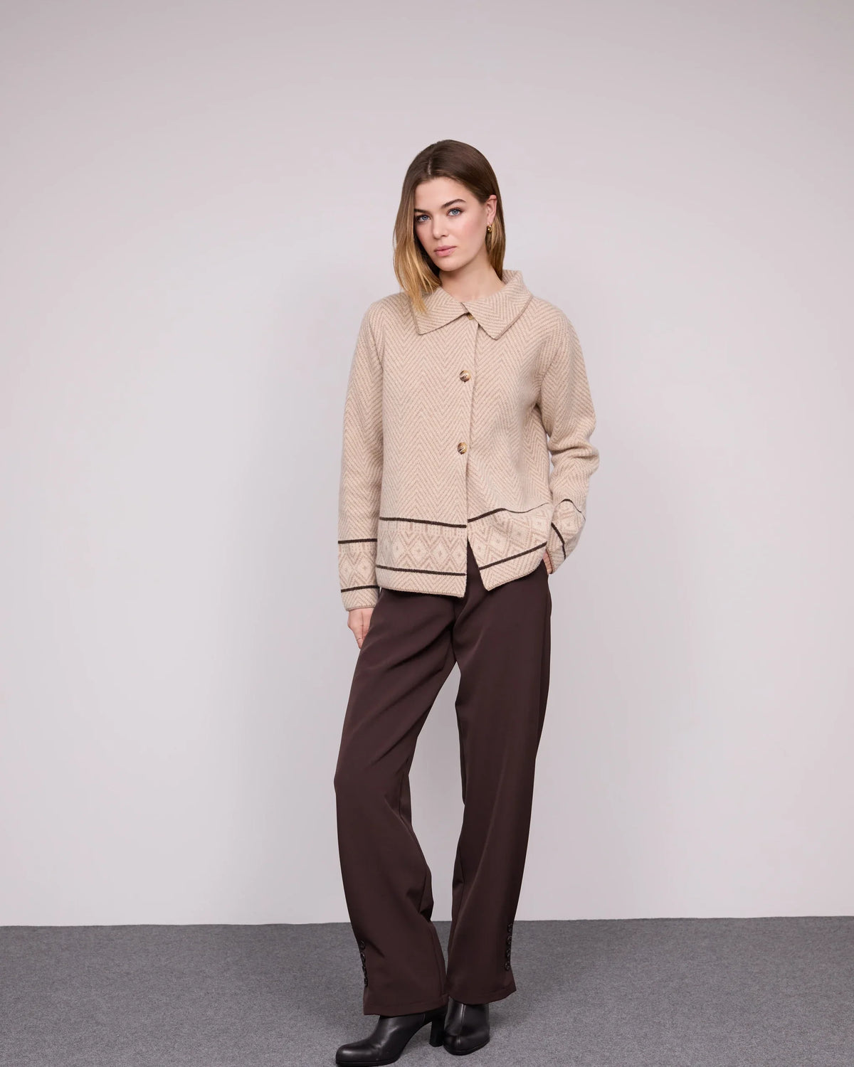 Casaco Malha Jacquard