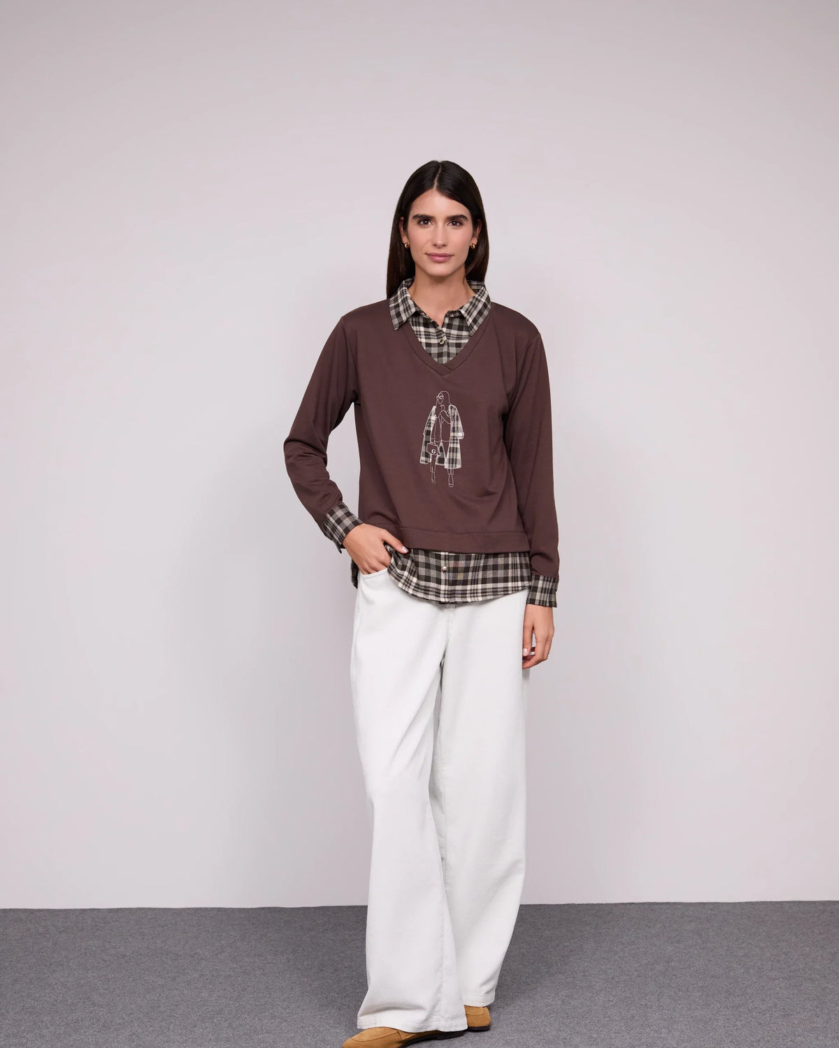 Camisola Efeito Duas Peças