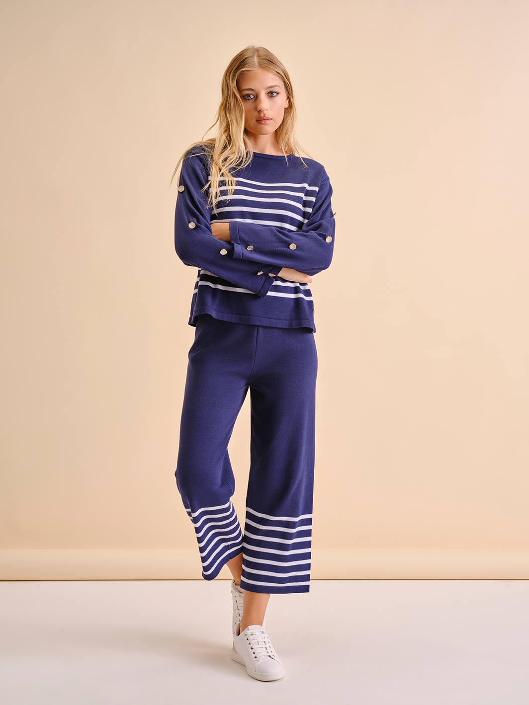 Striped mesh pants hotsell