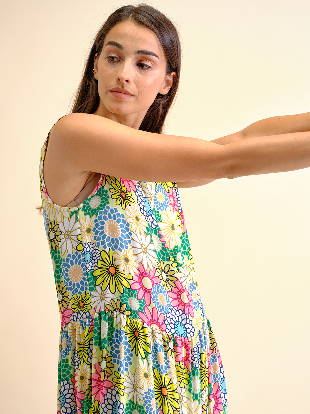 Vestido Midi Flores | GUIMANOS – vista 6