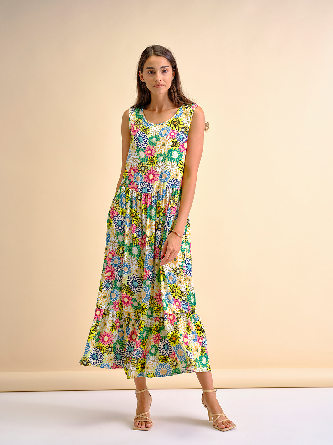 Vestido Midi Flores | GUIMANOS – vista 4