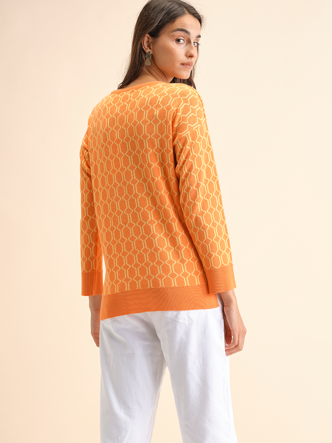 Camisola Decote Redondo Racha Lateral | GUIMANOS – vista 2