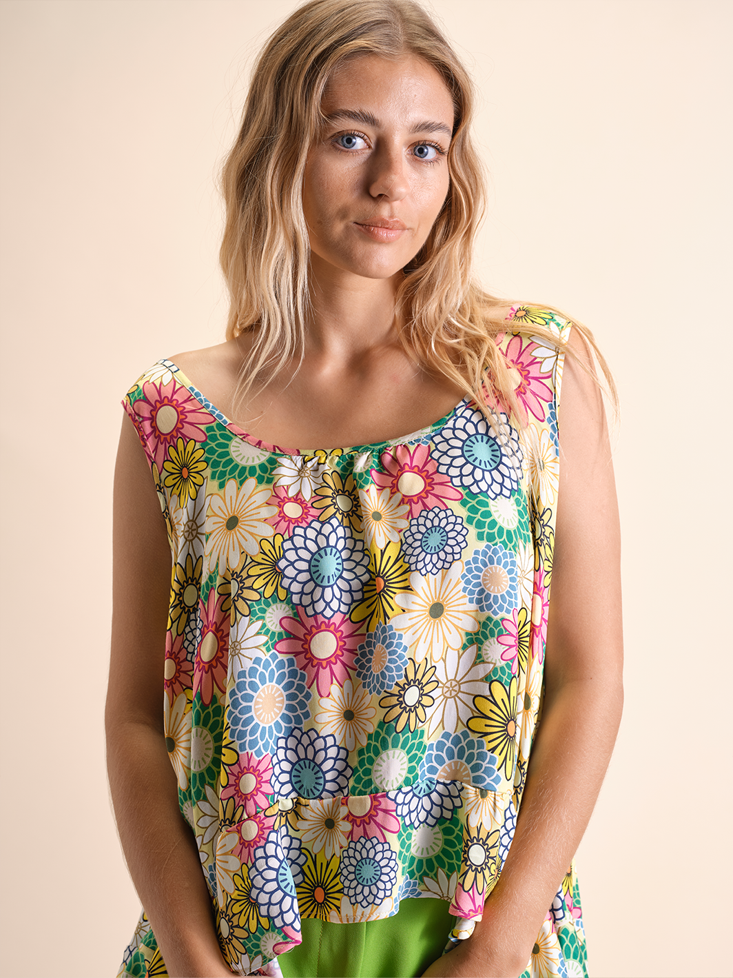 Top Estampado Flores | GUIMANOS – vista 2