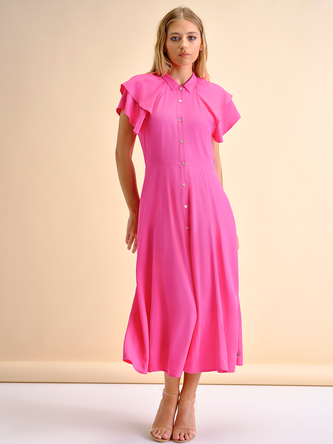 Vestido Midi Liso | GUIMANOS – vista 3