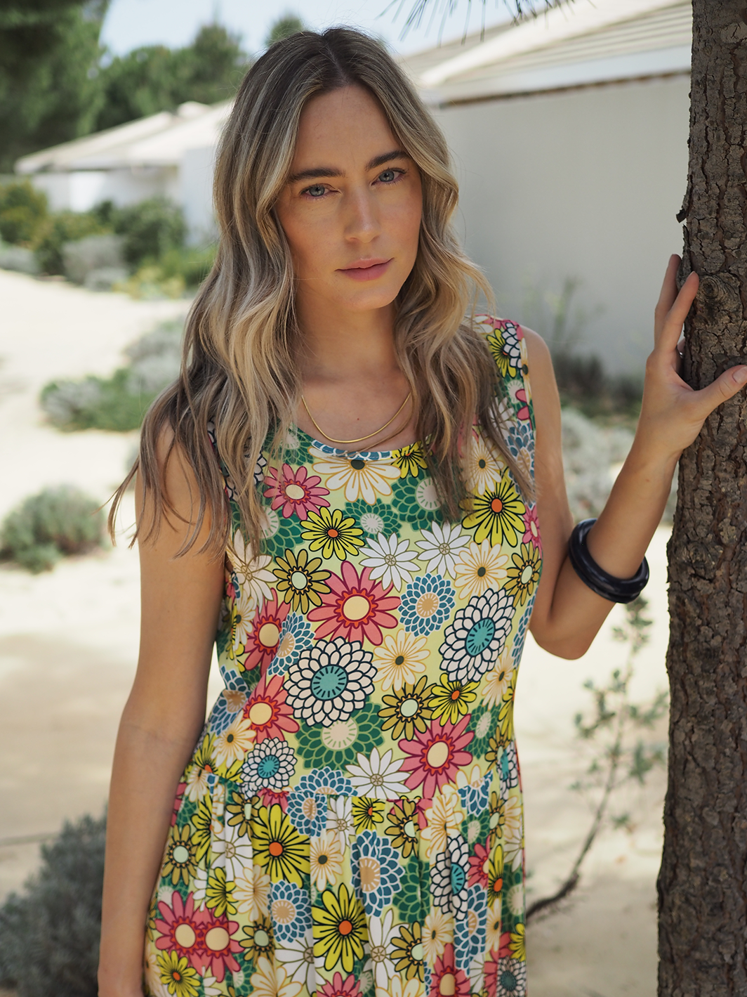 Vestido Midi Flores | GUIMANOS – vista 2