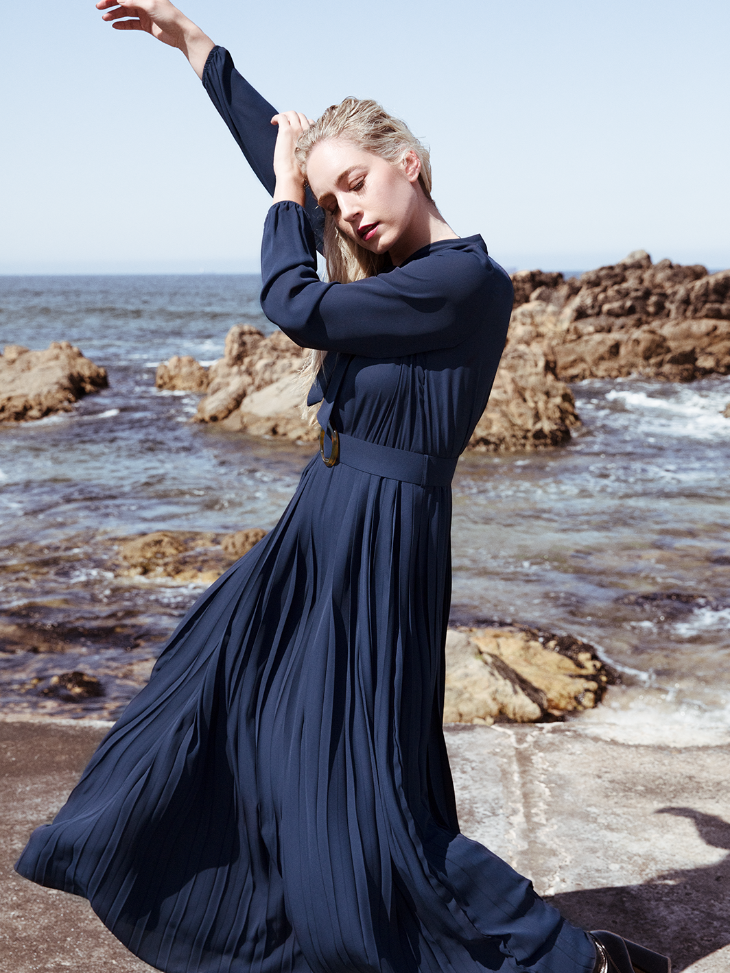 Vestido 2024 comprido azul