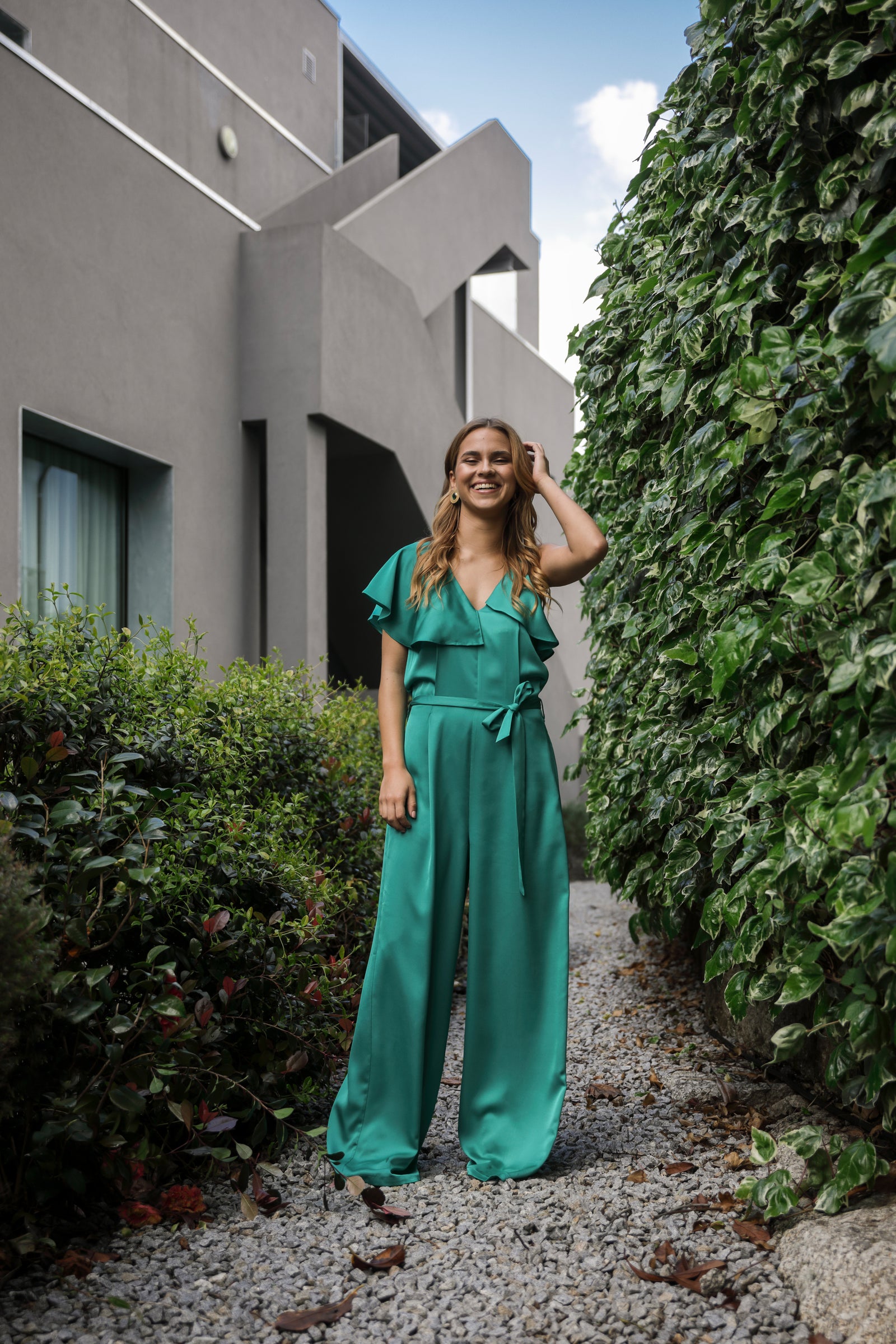 Macacão Comprido Folho Assimétrico - guimanos-store