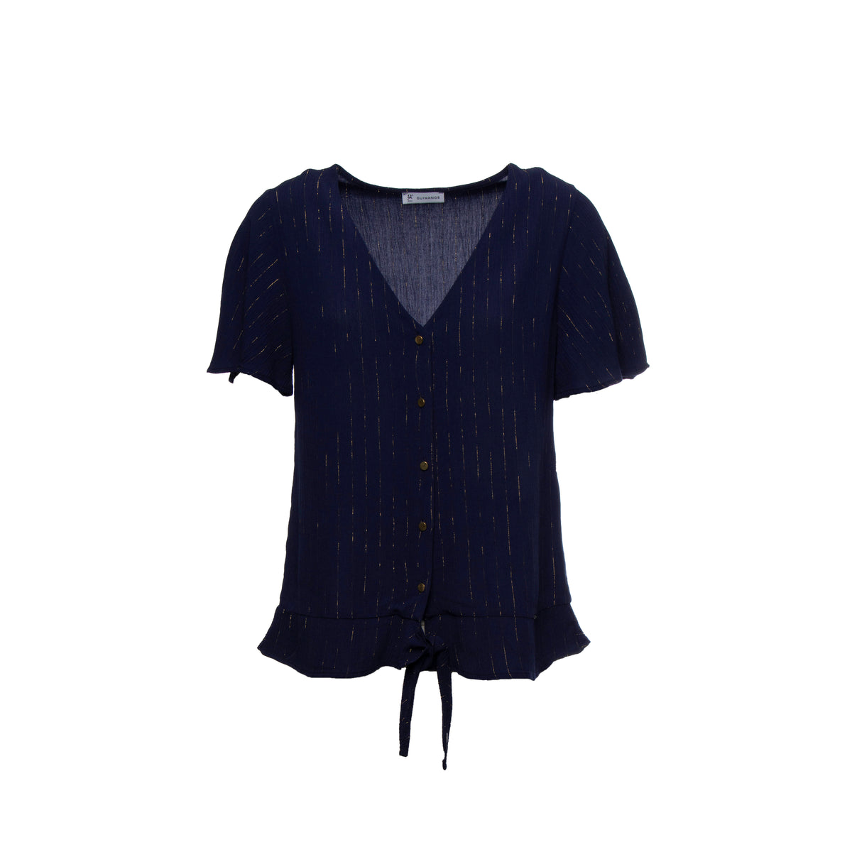 Blusa Com Nó Fio Lurex - guimanos-store