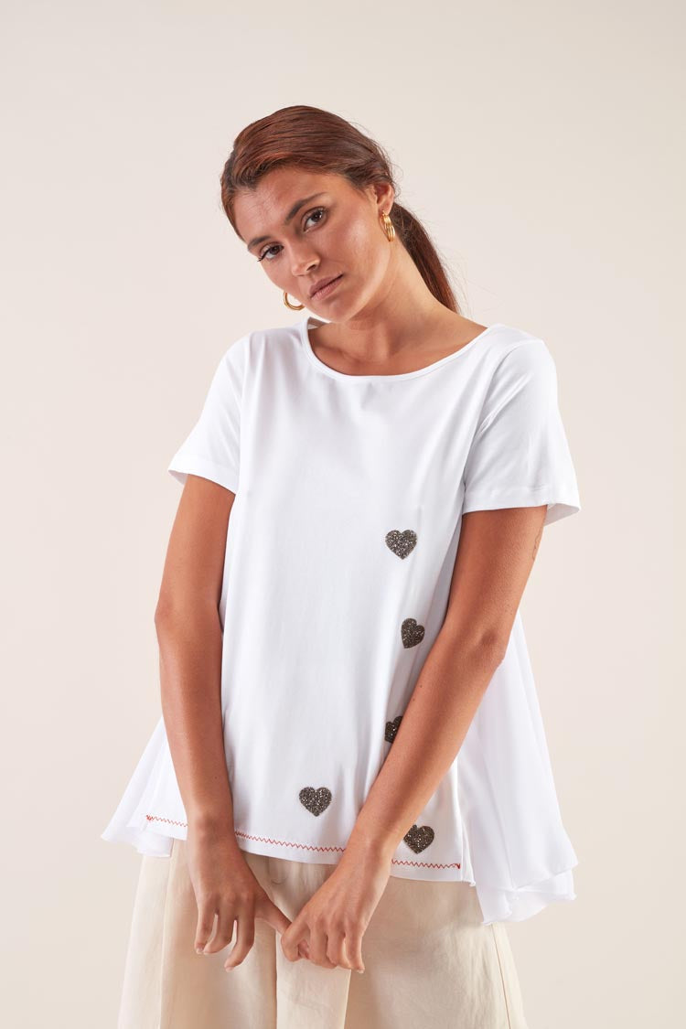 T-Shirt Corações | GUIMANOS – vista 2