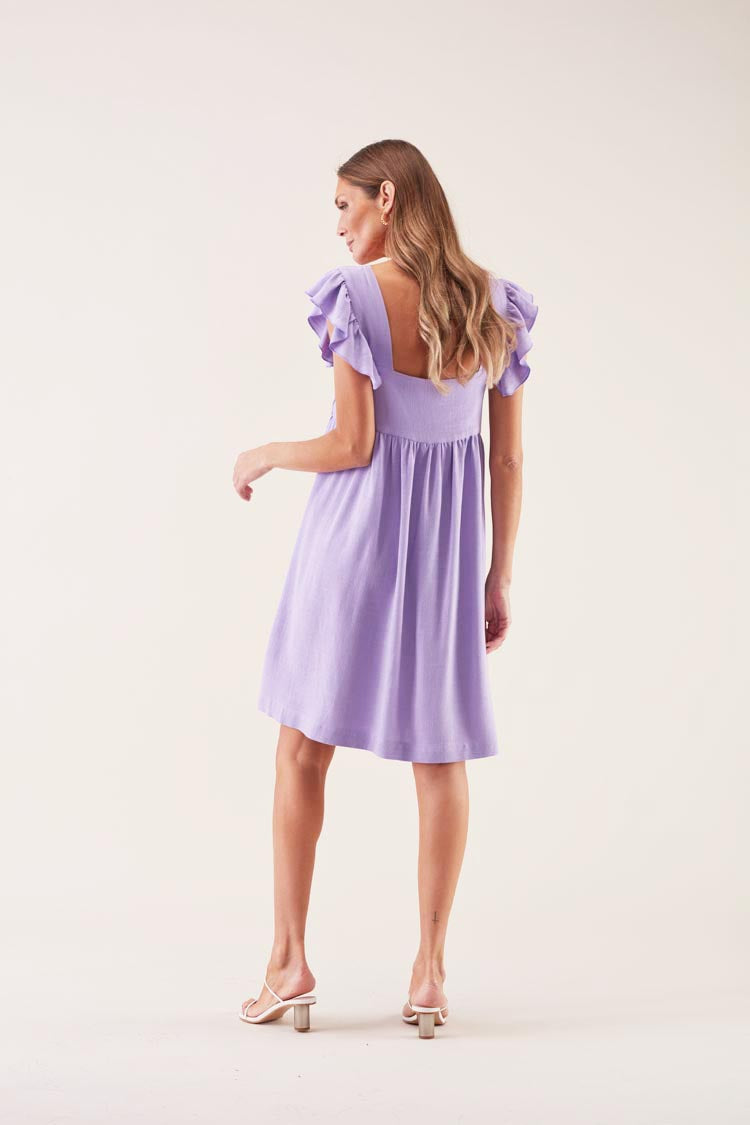 Vestido Linho Curto | GUIMANOS – vista 2