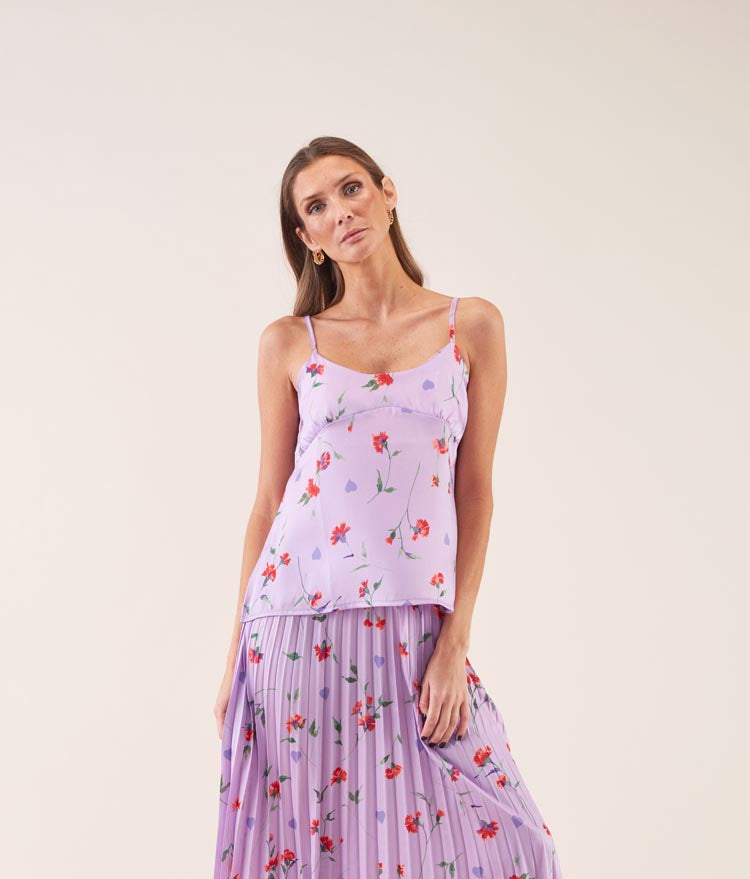 Top Estampado Lilás | GUIMANOS