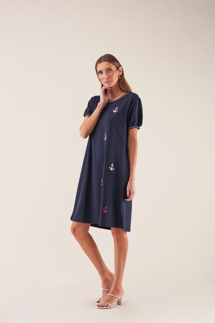 Vestido Curto Âncoras | GUIMANOS