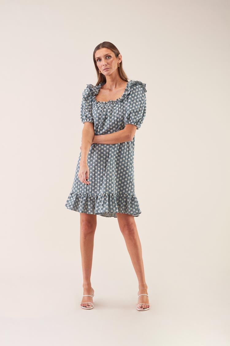 Vestido Bordado Flor | GUIMANOS