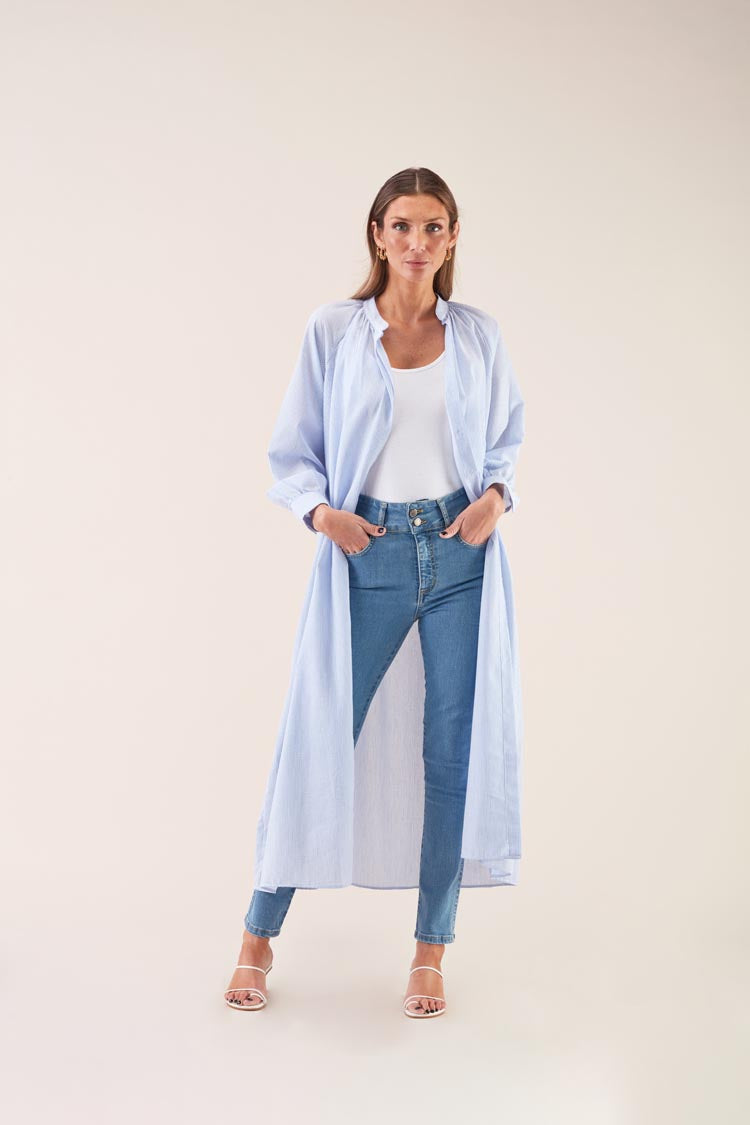 Vestido Midi Riscas | GUIMANOS – vista 2