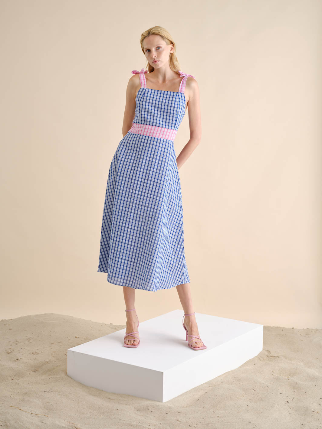 Vestido Midi Vichy | GUIMANOS – vista 8