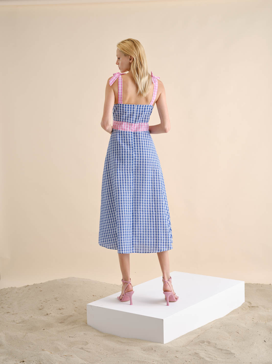 Vestido Midi Vichy | GUIMANOS – vista 9