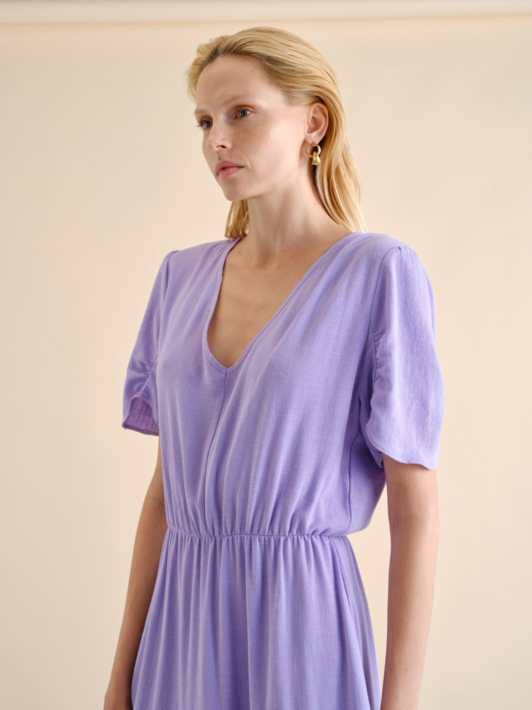 Vestido Midi Linho | GUIMANOS – vista 4