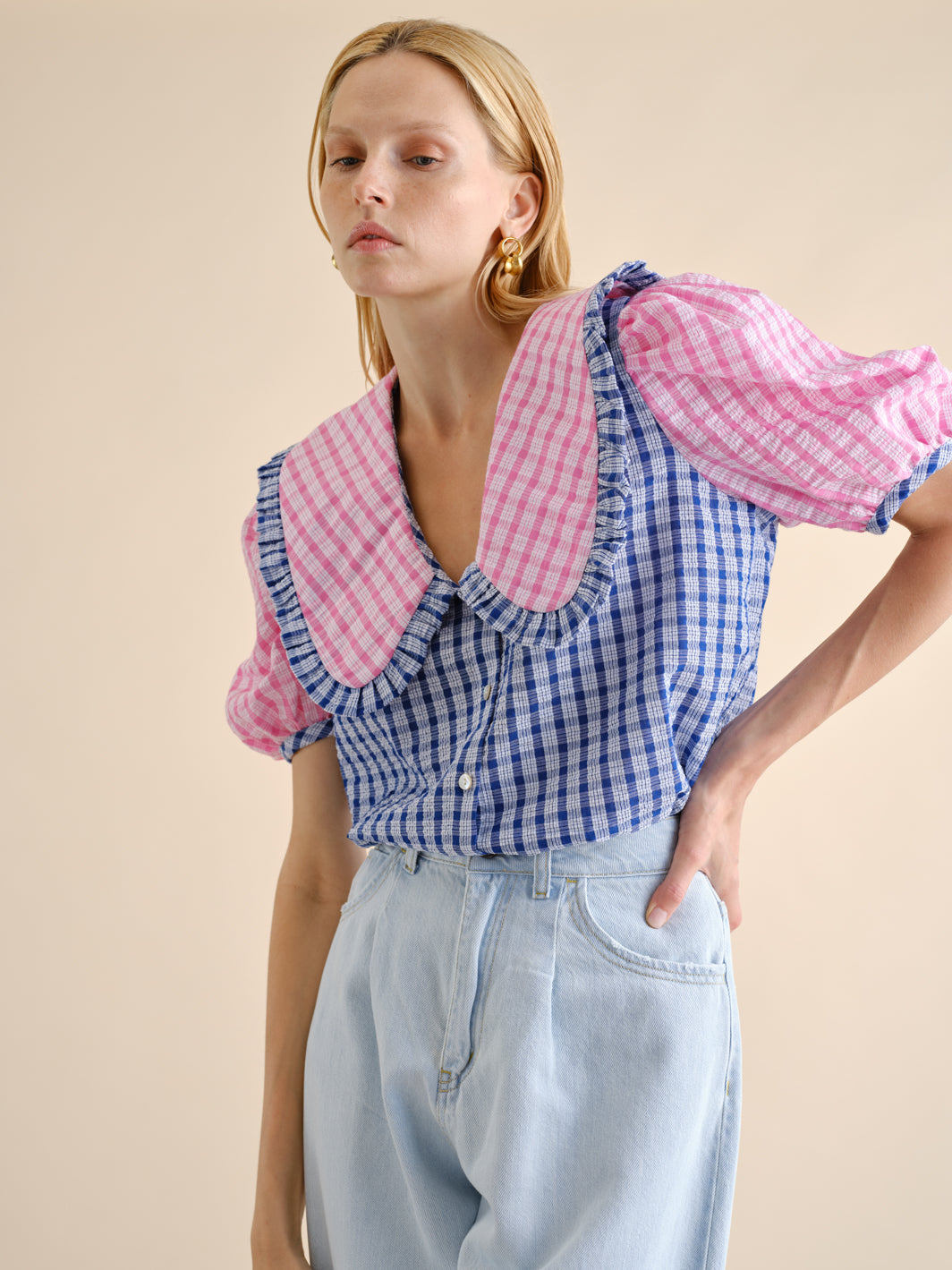 Blusa 2 Cores Relevo-SS22 | GUIMANOS – vista 4