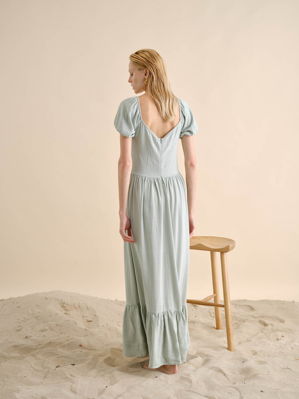 Vestido Linho Comprido | GUIMANOS – vista 3