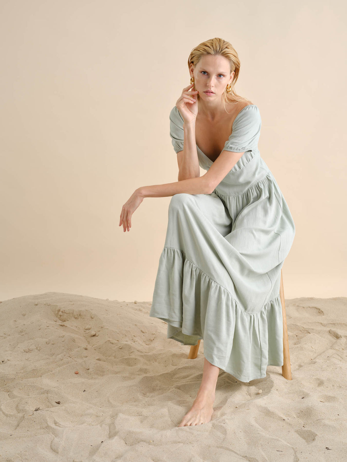 Vestido Linho Comprido | GUIMANOS – vista 6
