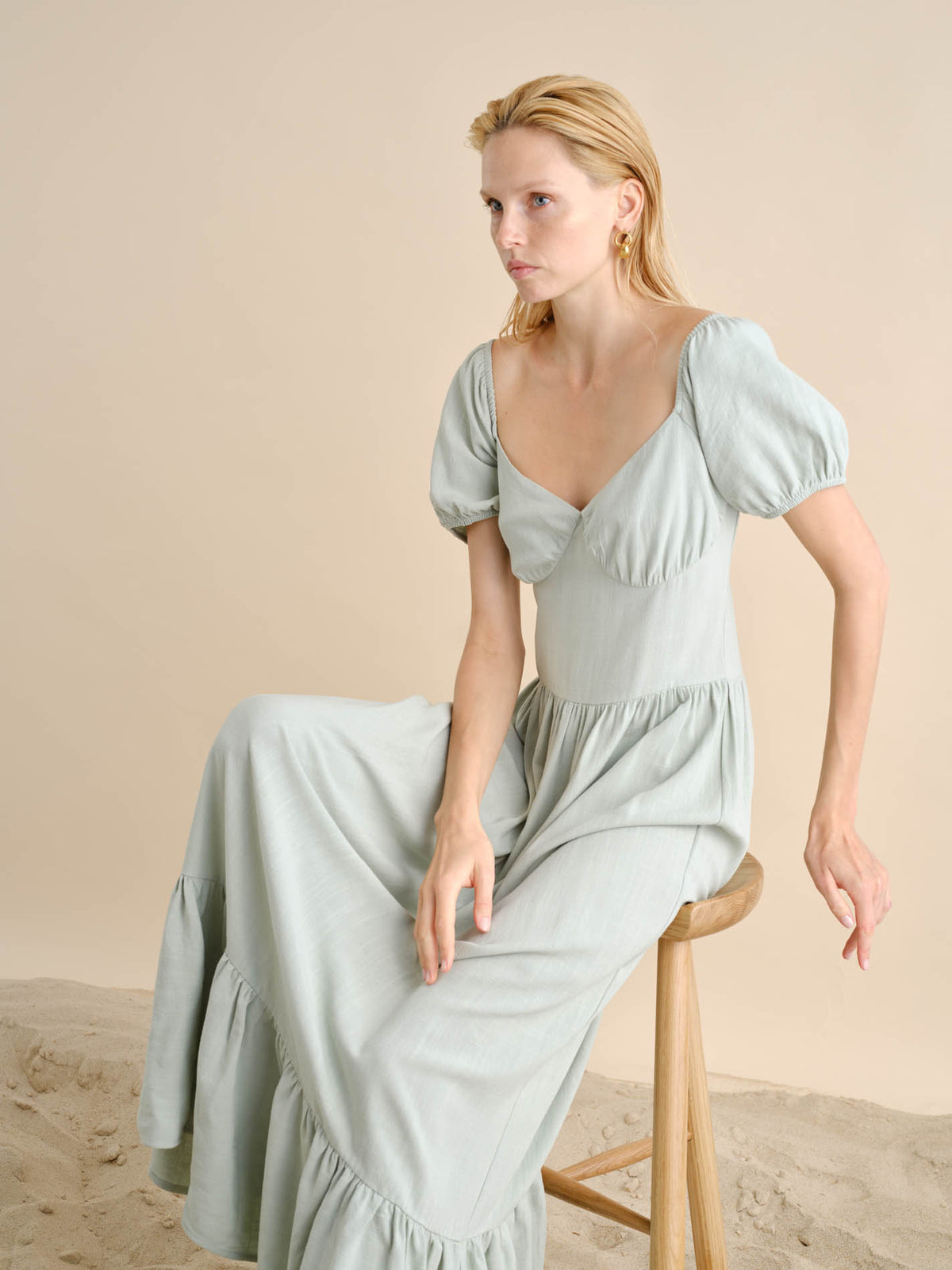 Vestido Linho Comprido | GUIMANOS – vista 7